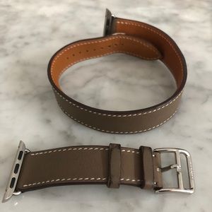 Hermes double tour Apple Watch strap